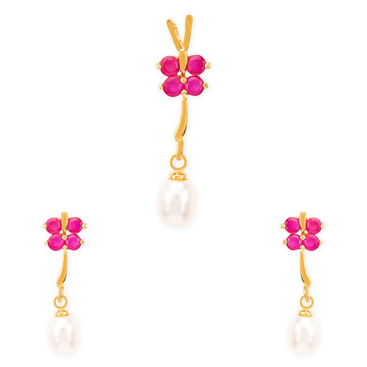 Generic Tiny Pearl Pendant Set - Image 3