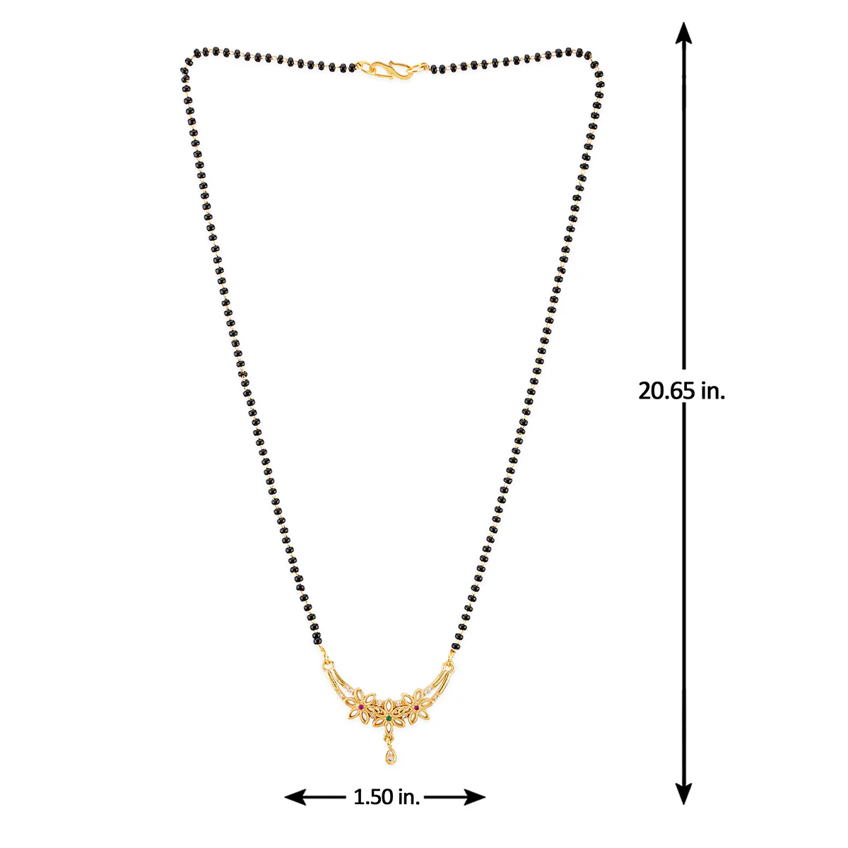 Generic Trio Floral Mangalsutra - Image 5