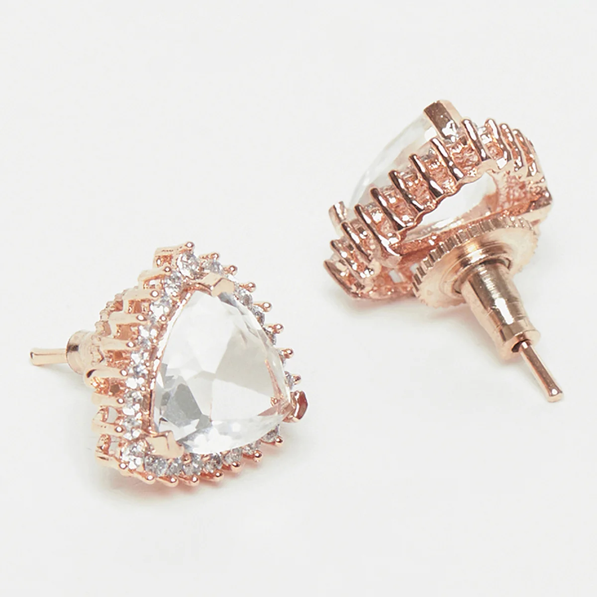 Sparkling Elegance Rose Gold Plated Pendant Set - Image 4