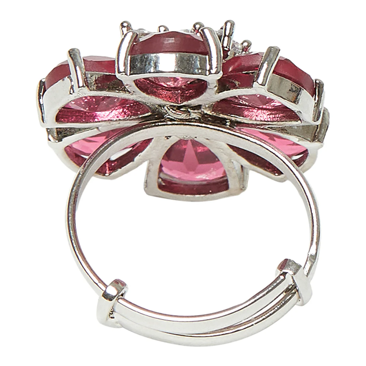 Sparkling Elegance Pink Stone Ring - Image 4