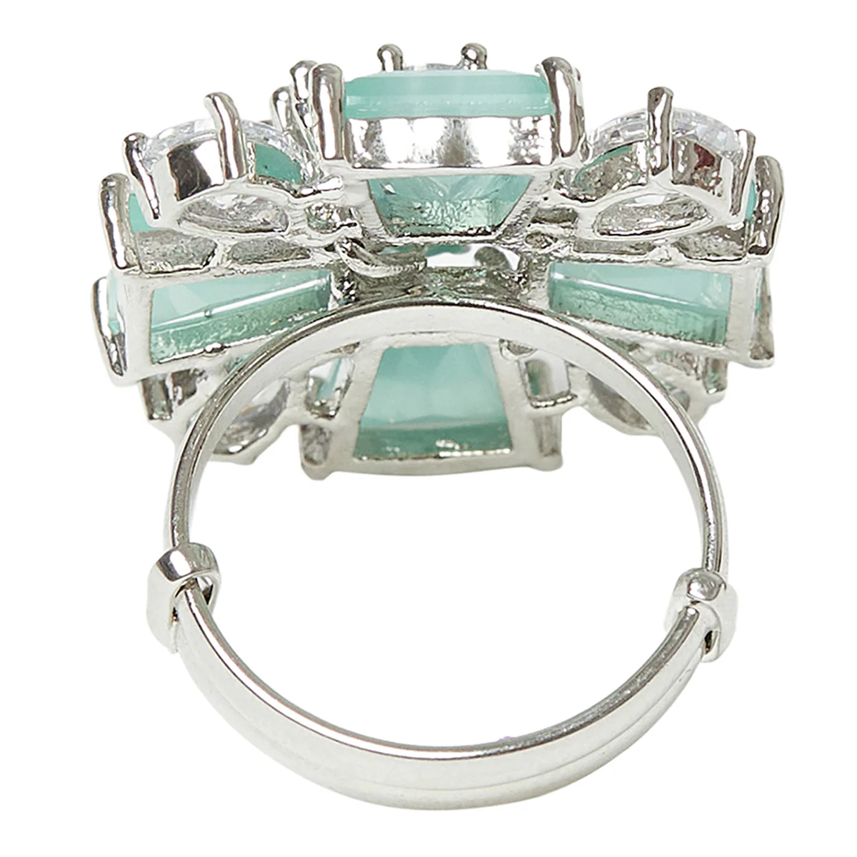 Sparkling Elegance Turquoise Stones Ring - Image 4