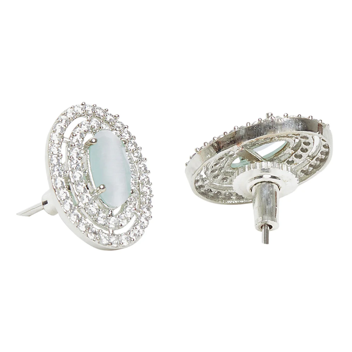 Sparkling Elegance Green Stone Pendant Set - Image 5