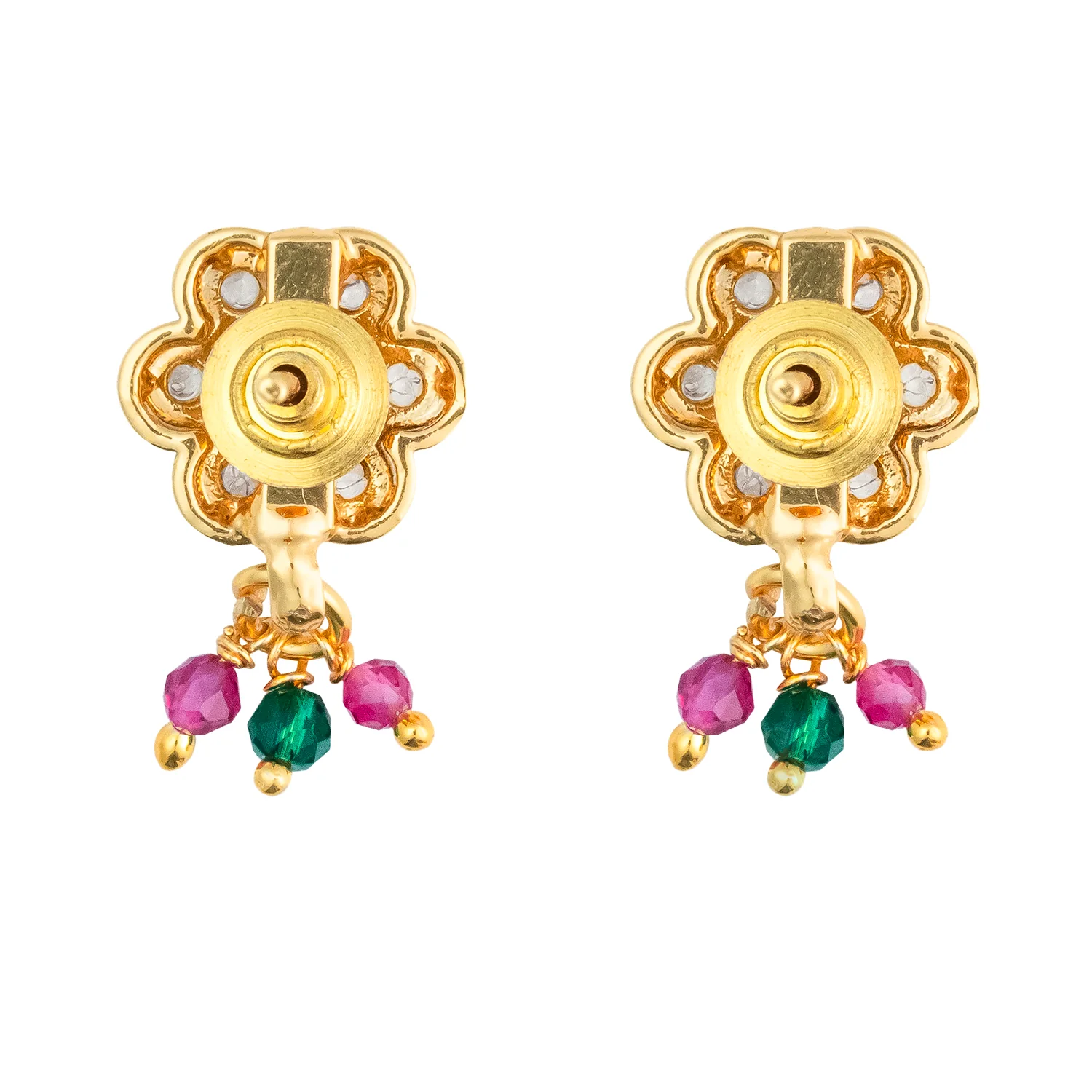 Gold Elegance Antique Floral Charm Pendant Set - Image 4