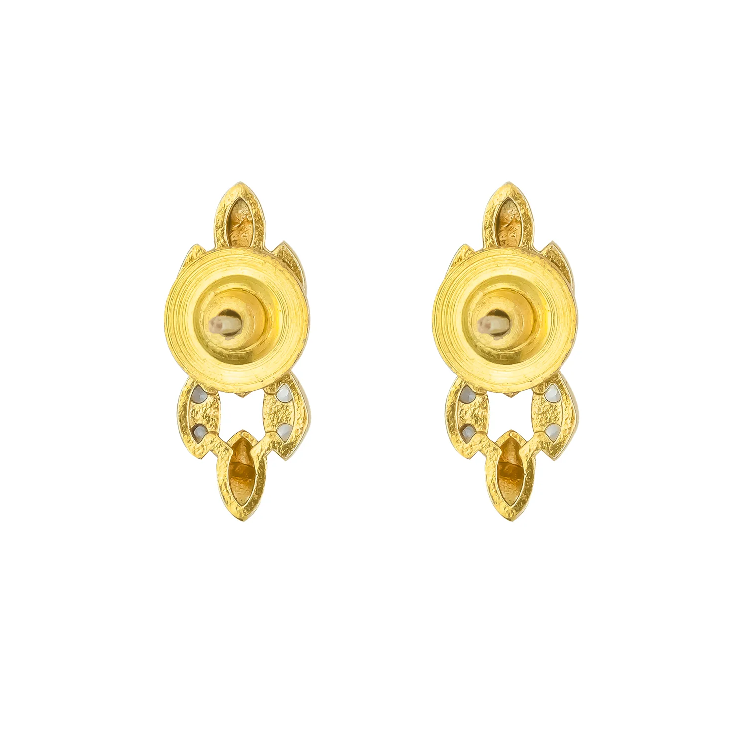 Gold Elegance Dewdrop Petal Necklace Set - Image 4