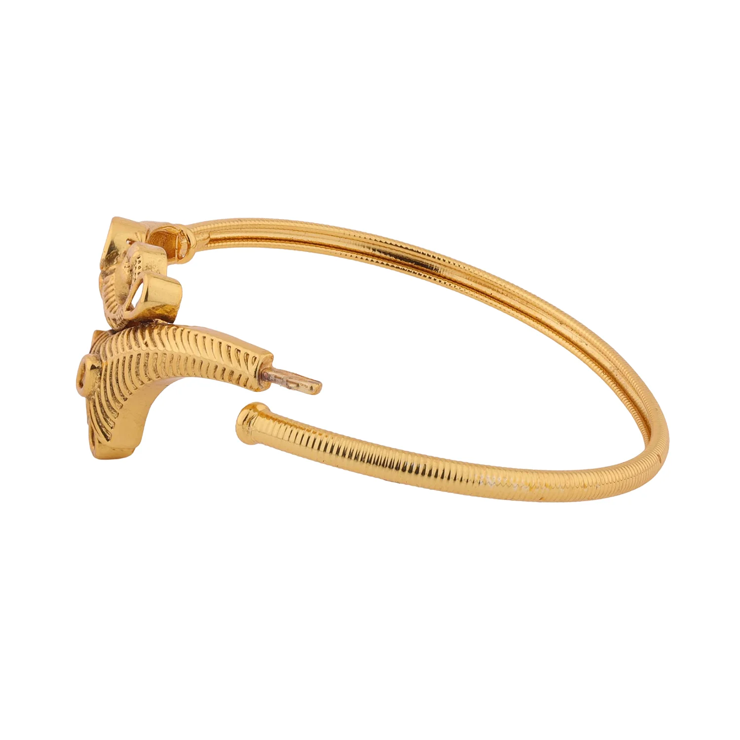 Gold Elegance Peacock Grace Kundan Bracelet - Image 6