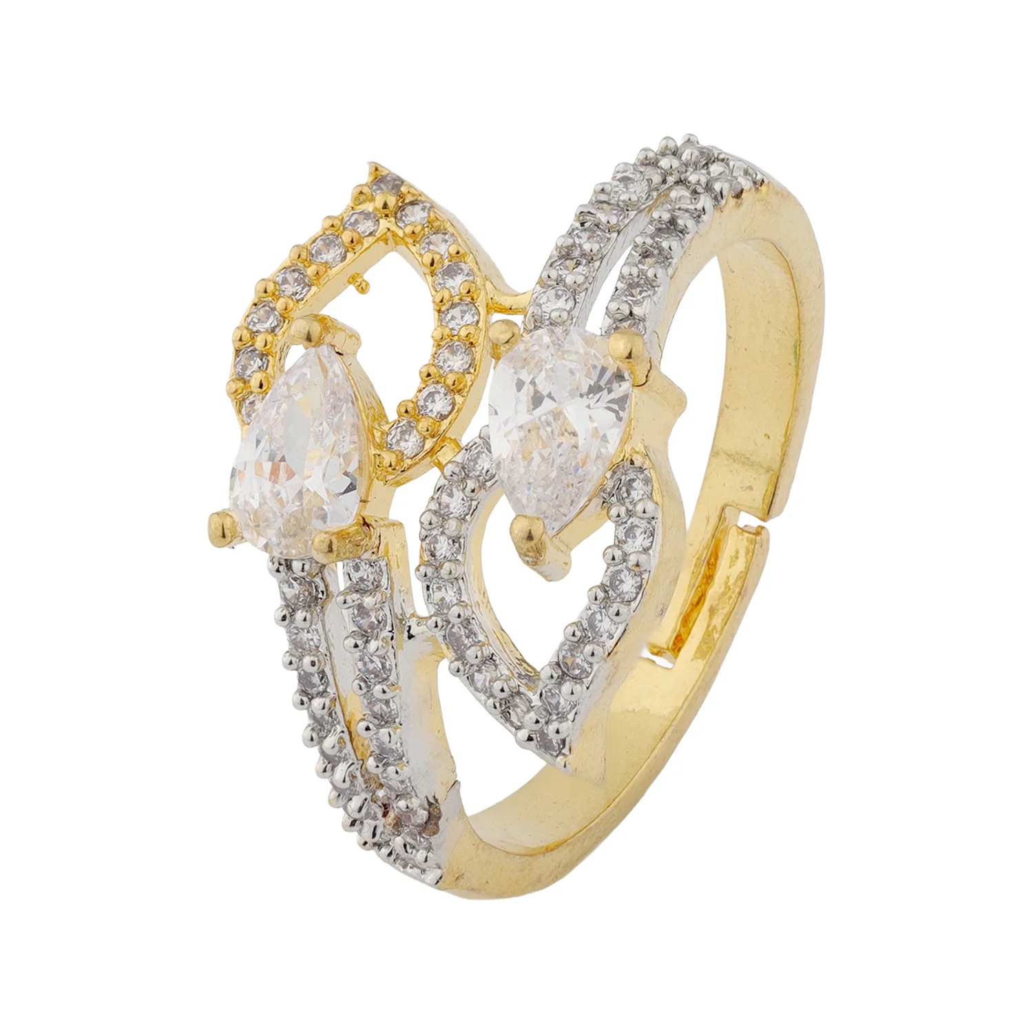 Gold Elegance Vines Statement Ring - Image 5