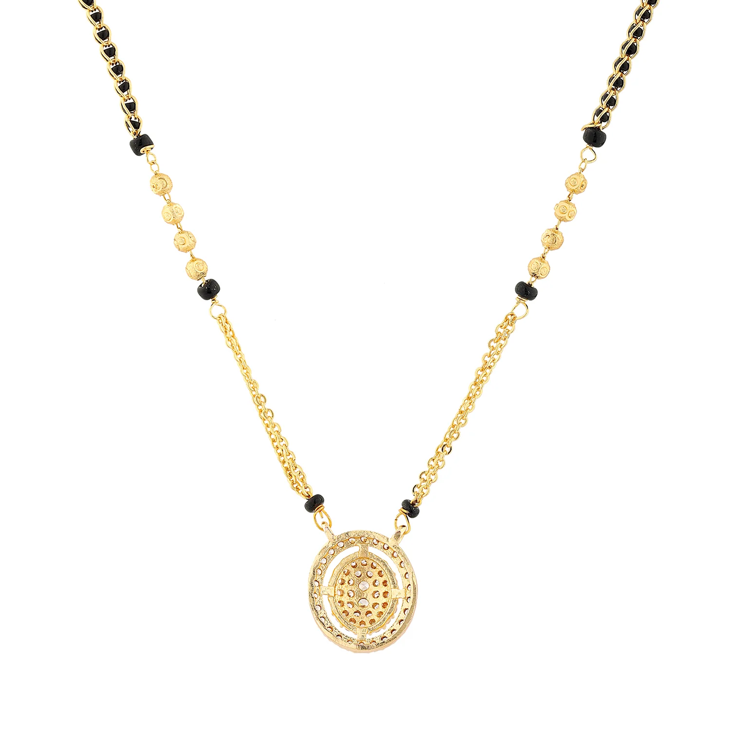Gold Essentials Aarohi American Diamond Mangalsutra - Image 5