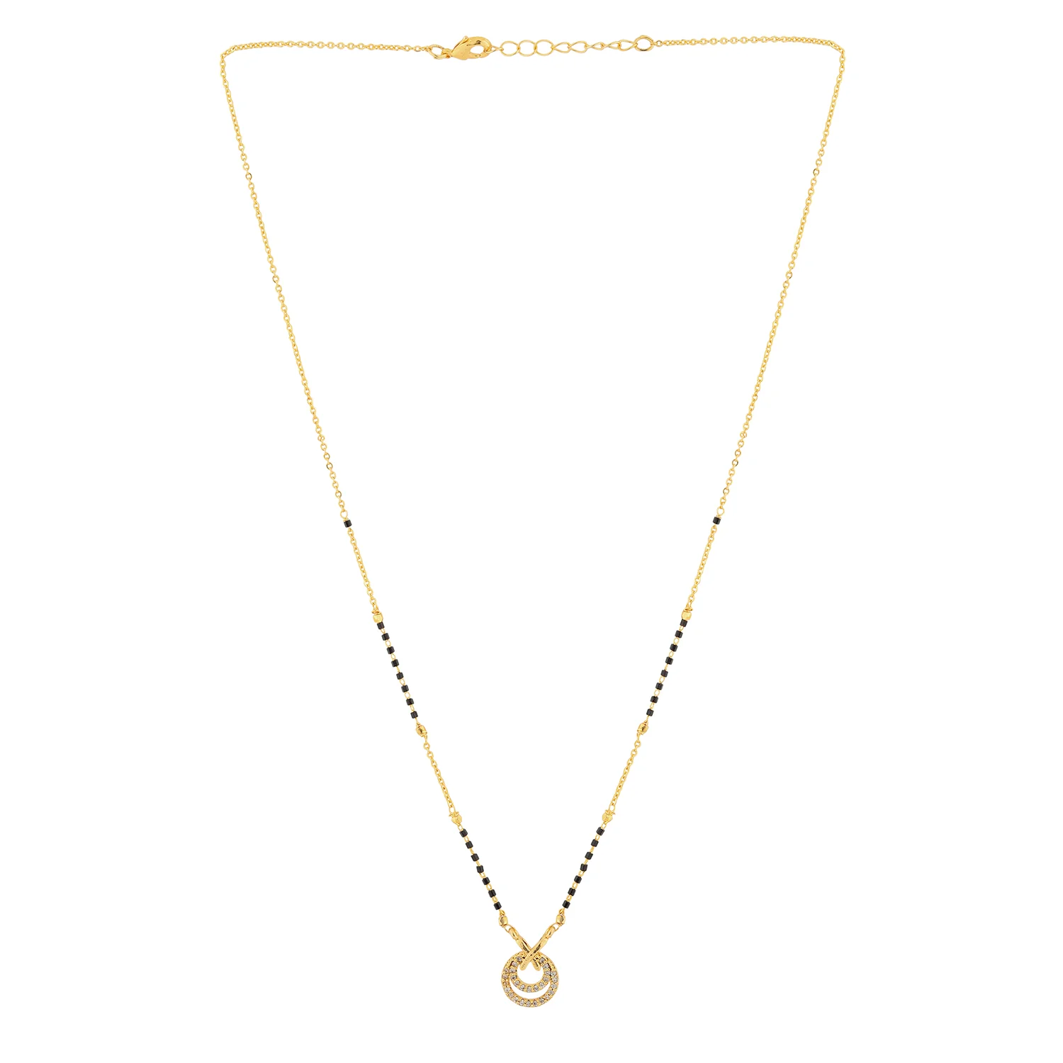 Gold Essentials Bond of Love American Diamond Mangalsutra - Image 4