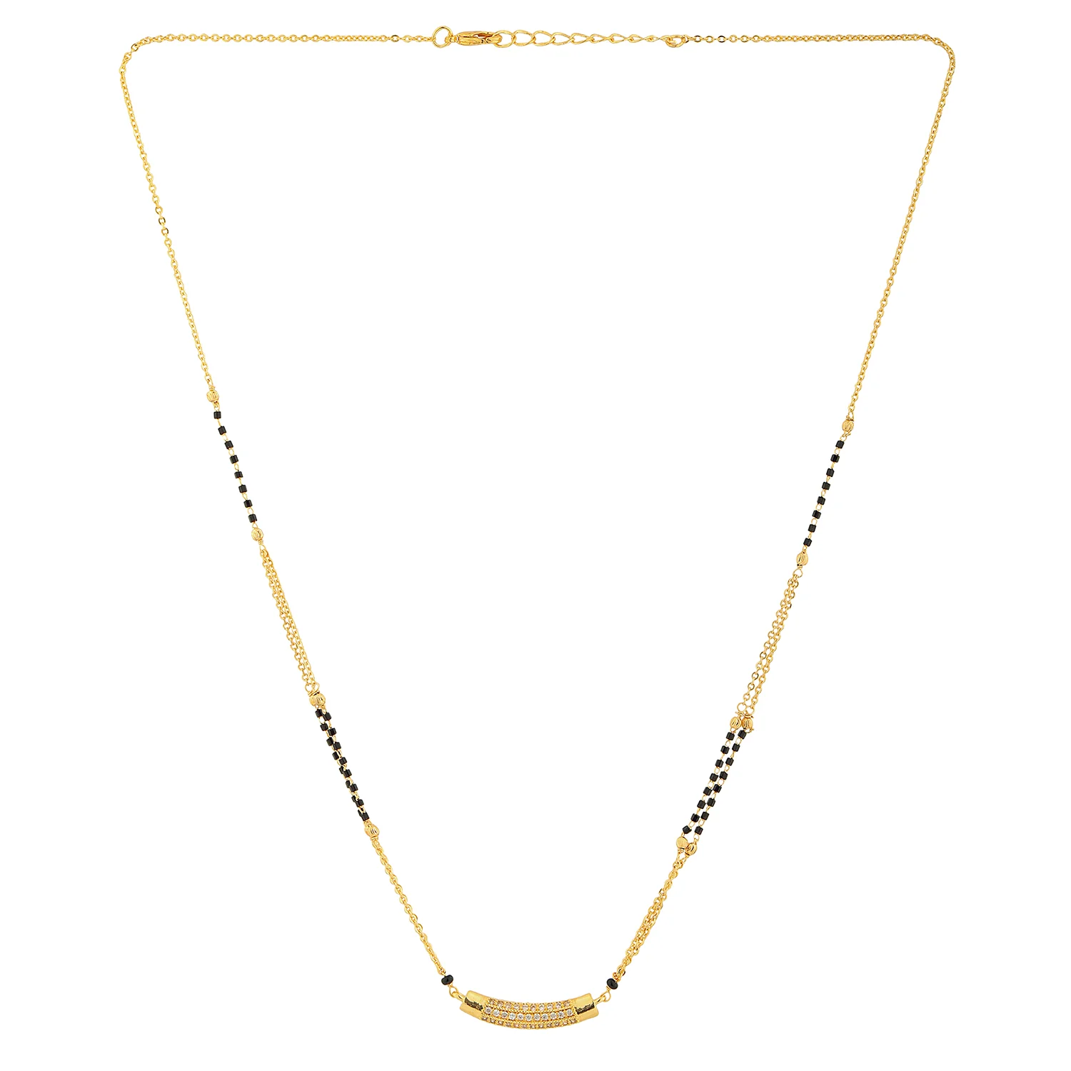 Gold Essentials Celestia American Diamond Mangalsutra - Image 4