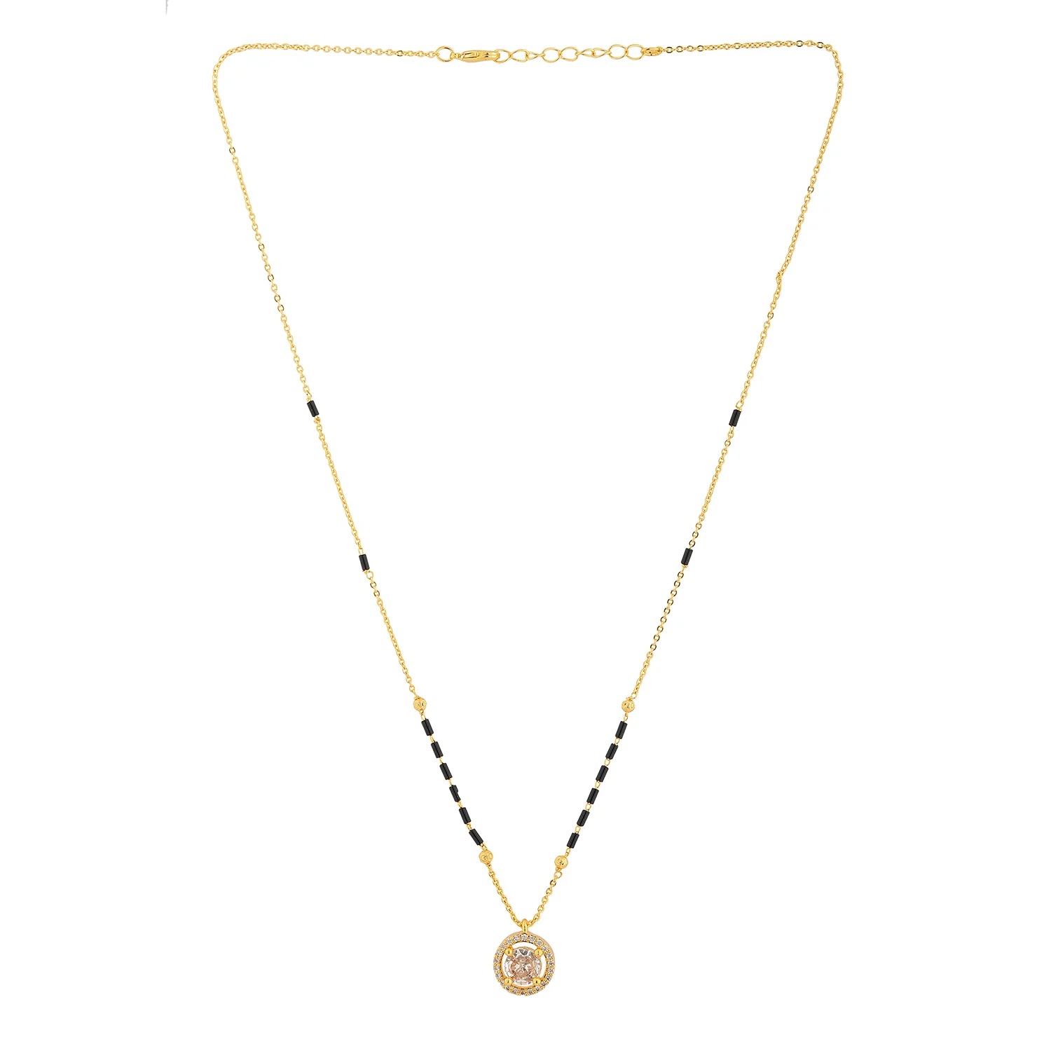 Gold Essentials Celestial American Diamond Mangalsutra - Image 4
