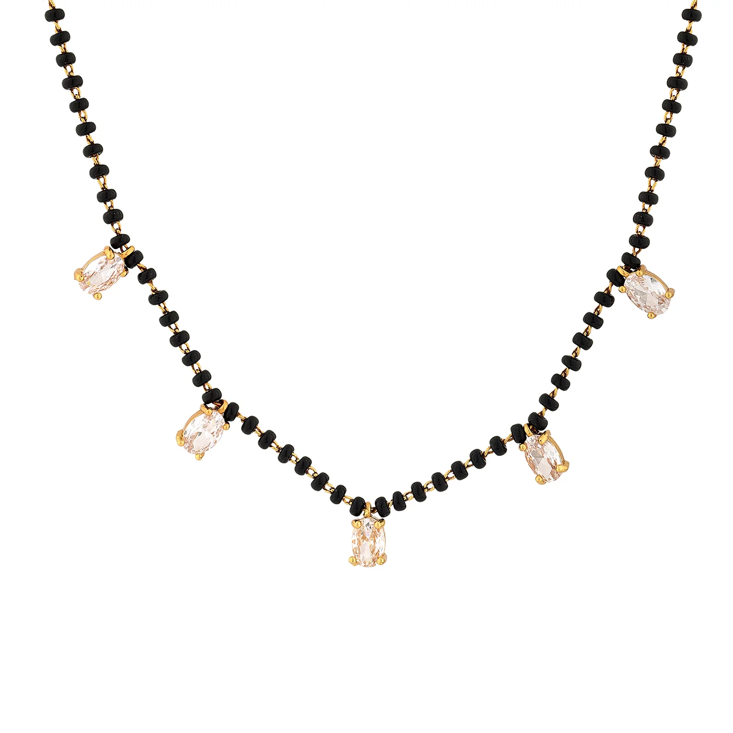 Gold Essentials Chandni American Diamond Mangalsutra - Image 3