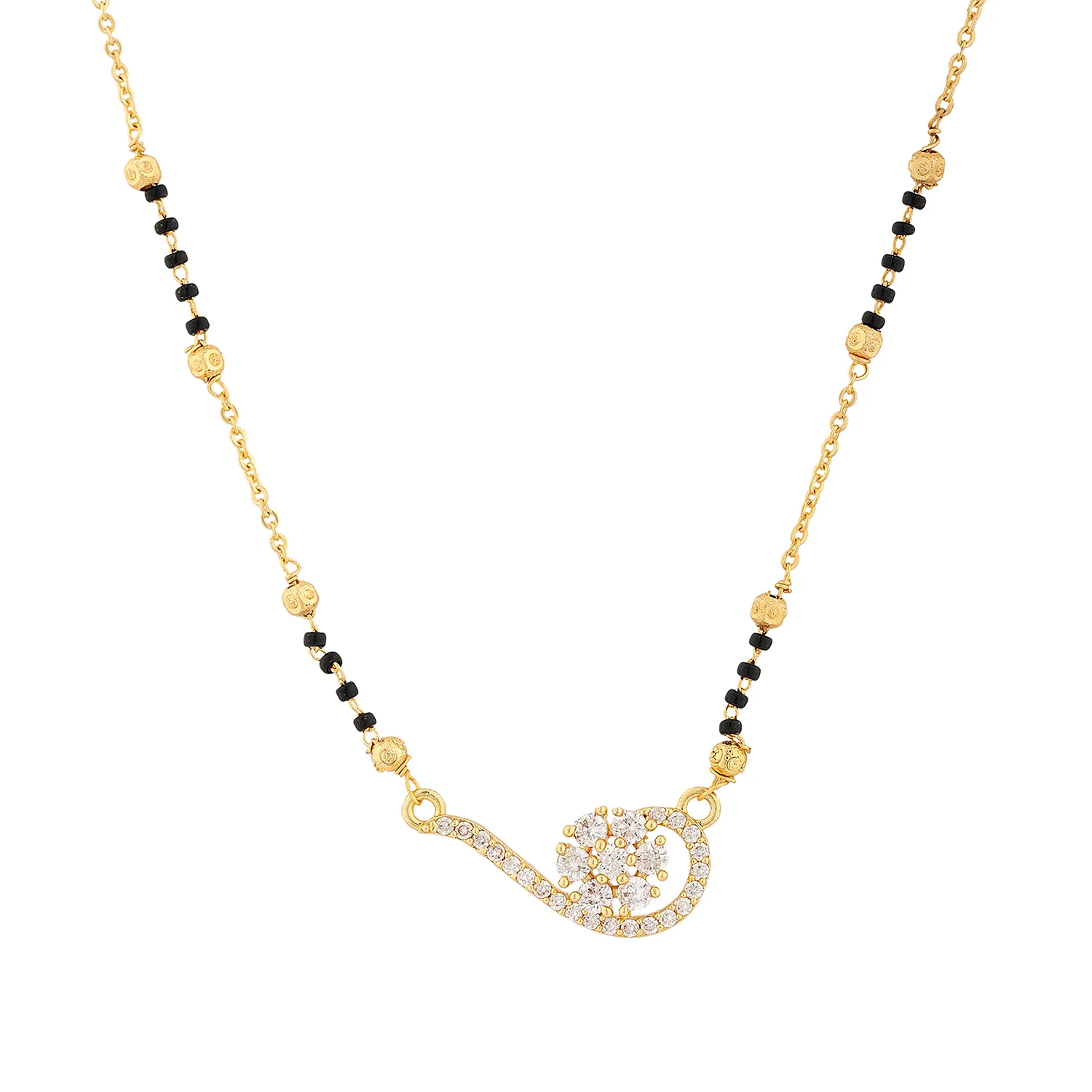 Gold Essentials Florencia American Diamond Mangalsutra - Image 3