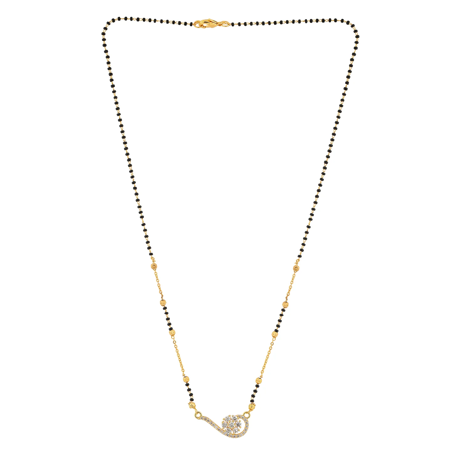Gold Essentials Florencia American Diamond Mangalsutra - Image 4