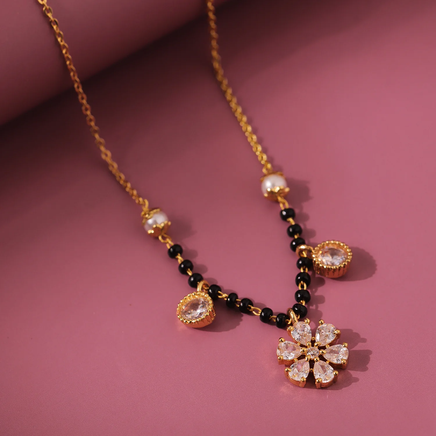 Gold Essentials Gloria American Diamond Mangalsutra