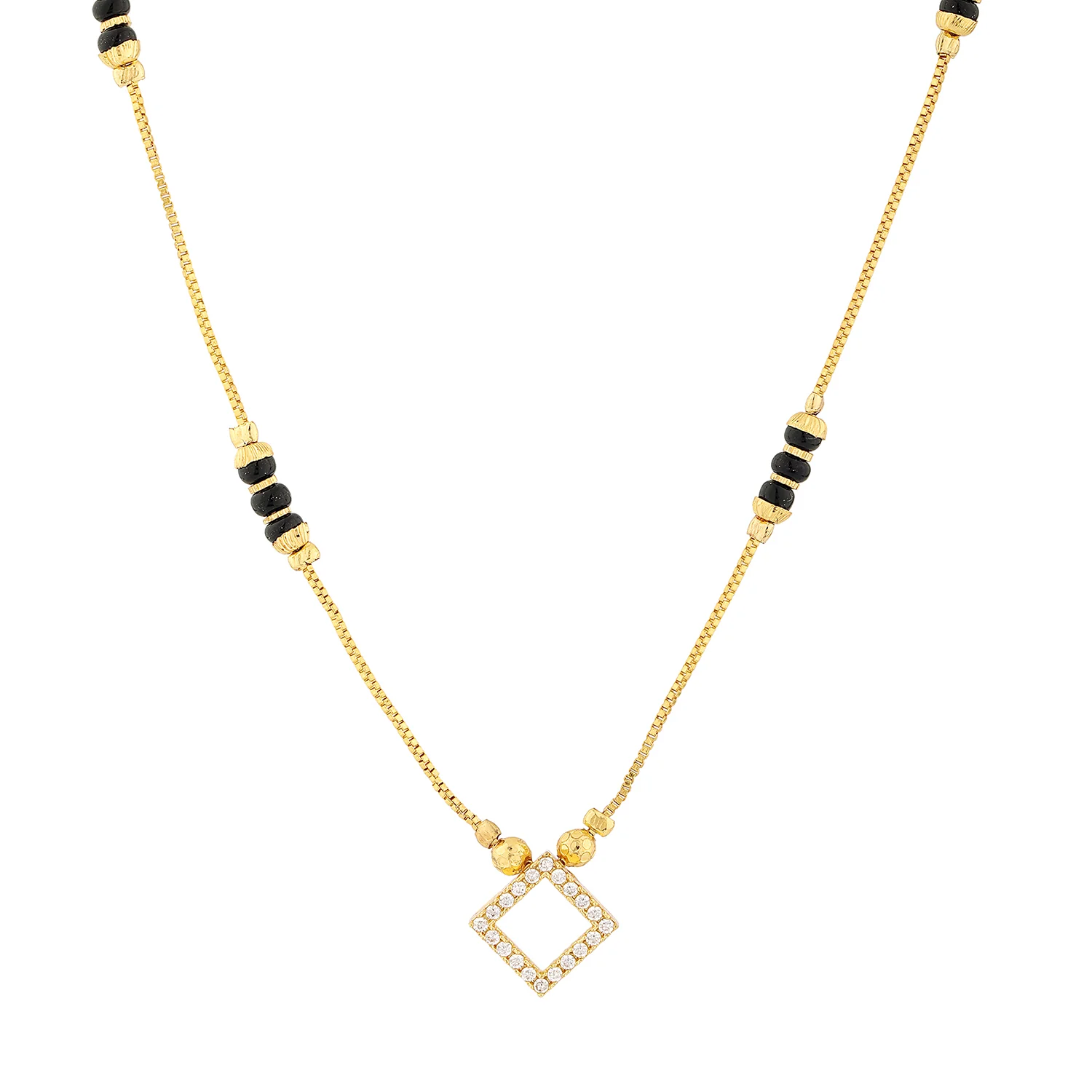 Gold Essentials Gloria American Diamond Mangalsutra - Image 3