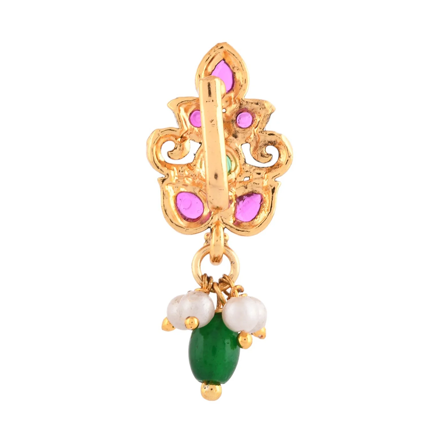 Gold Essentials Graceful Nose Pin - Image 5
