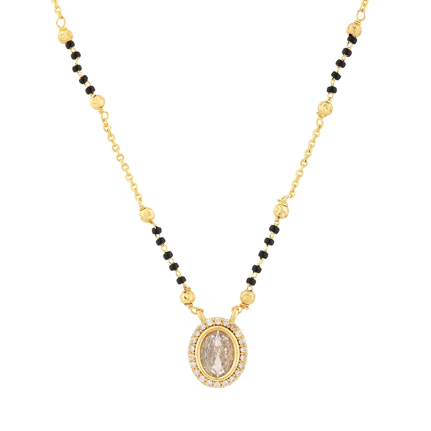 Gold Essentials Kavya American Diamond Mangalsutra - Image 3