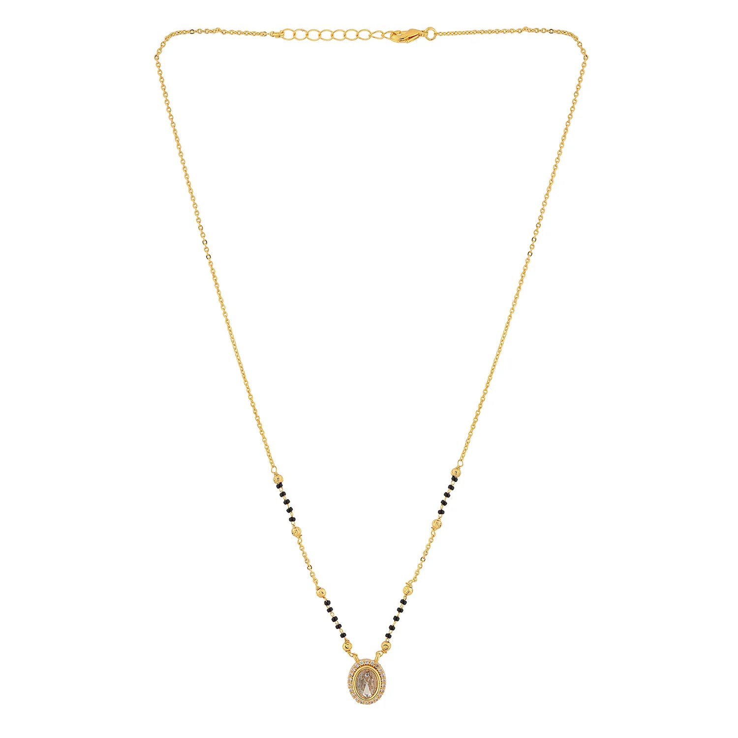 Gold Essentials Kavya American Diamond Mangalsutra - Image 4