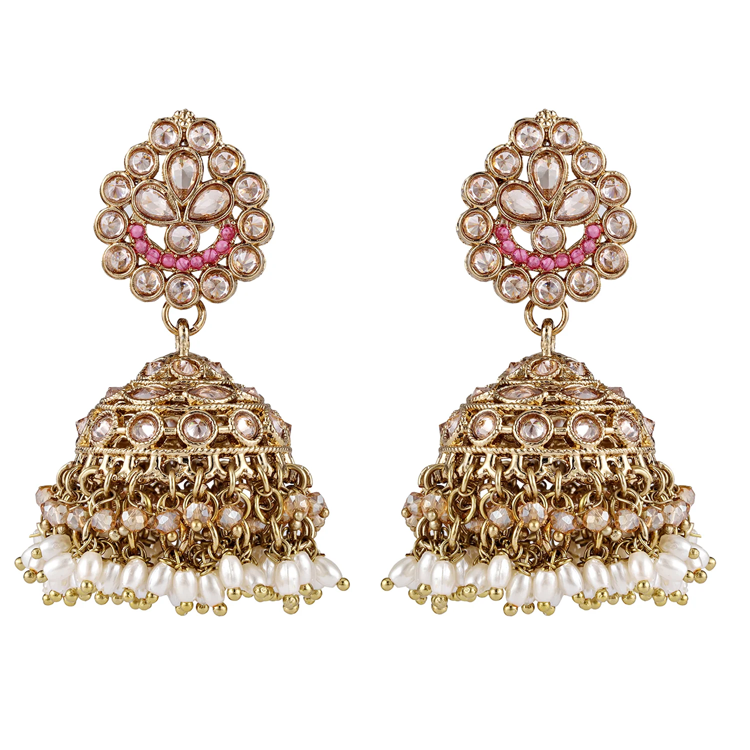 Gold Essentials Rangriti Multicolor Maang Tika Set For Women - Image 5