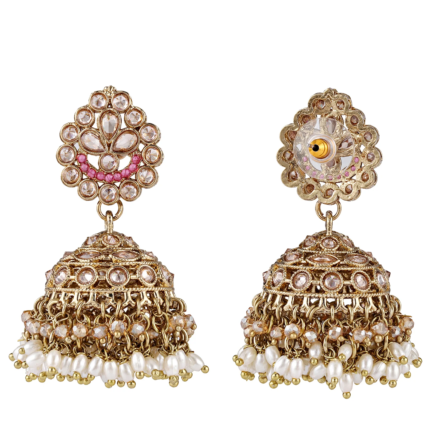 Gold Essentials Rangriti Multicolor Maang Tika Set For Women - Image 6