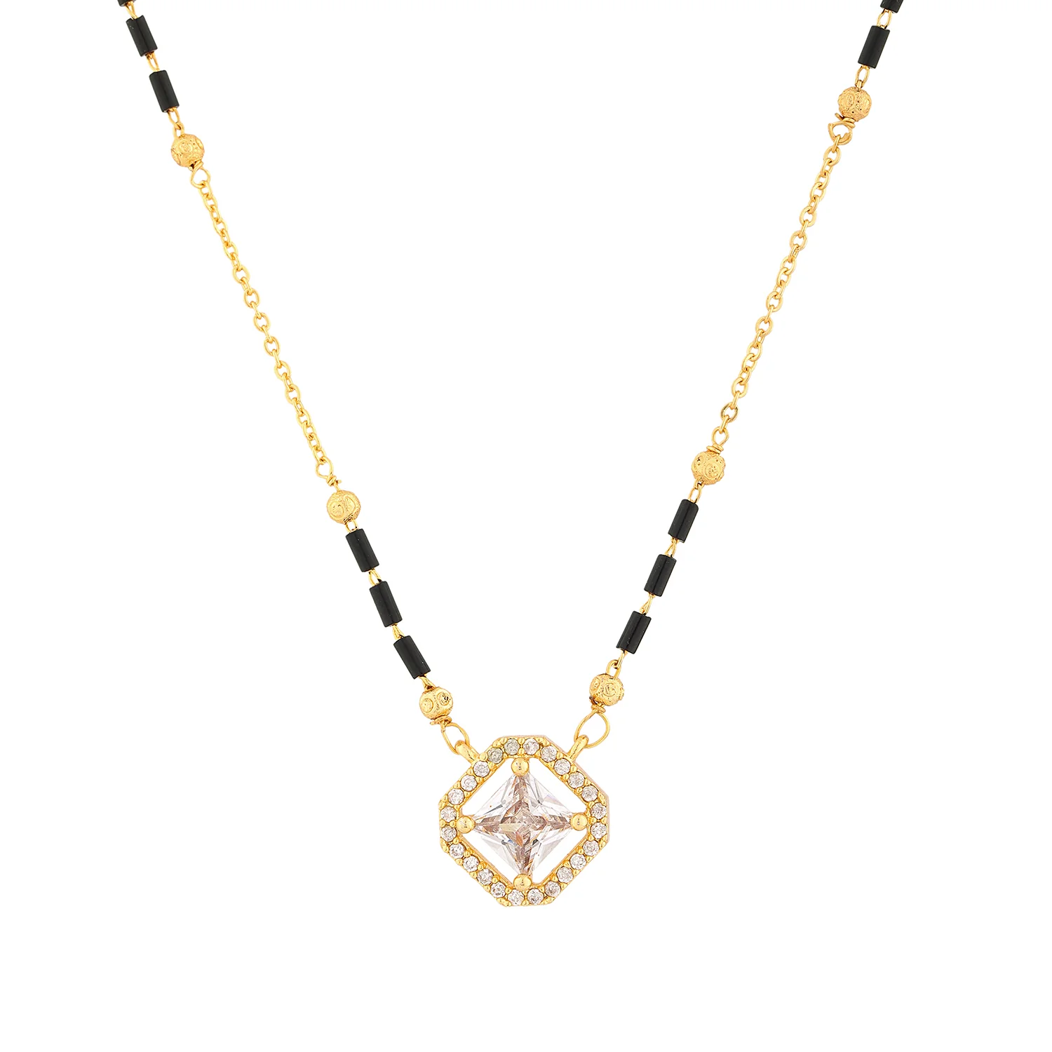 Gold Essentials Tejasvi American Diamond Mangalsutra - Image 3