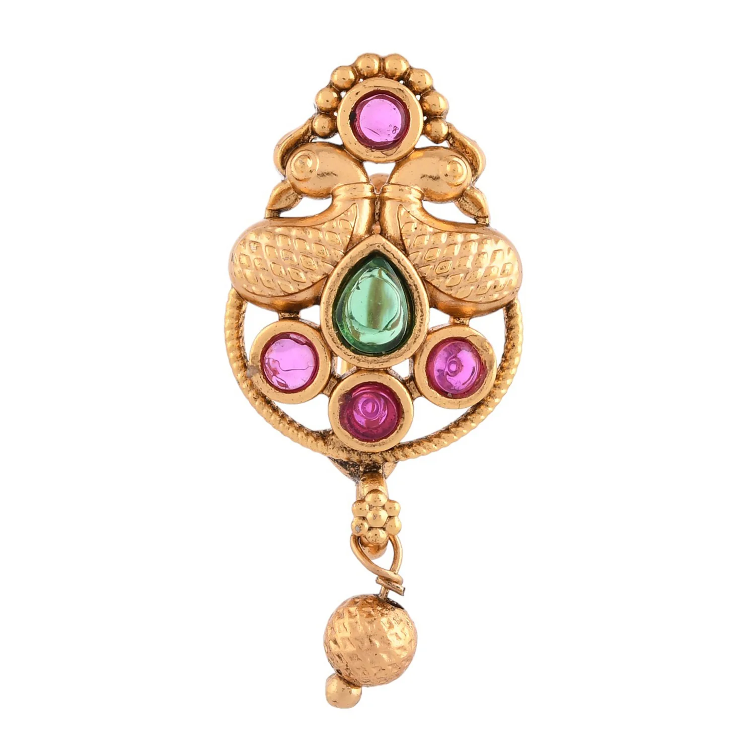 Gold Essentials Traditional Teardrop Nose Pin - Image 3