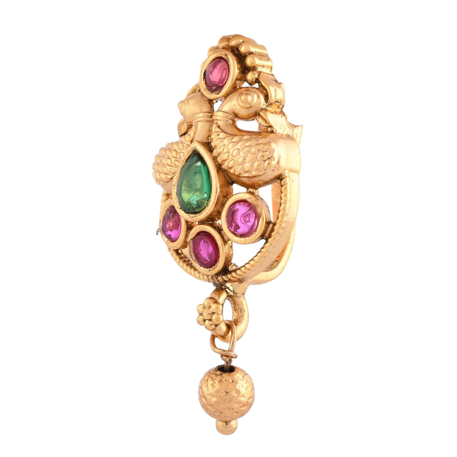 Gold Essentials Traditional Teardrop Nose Pin - Image 4