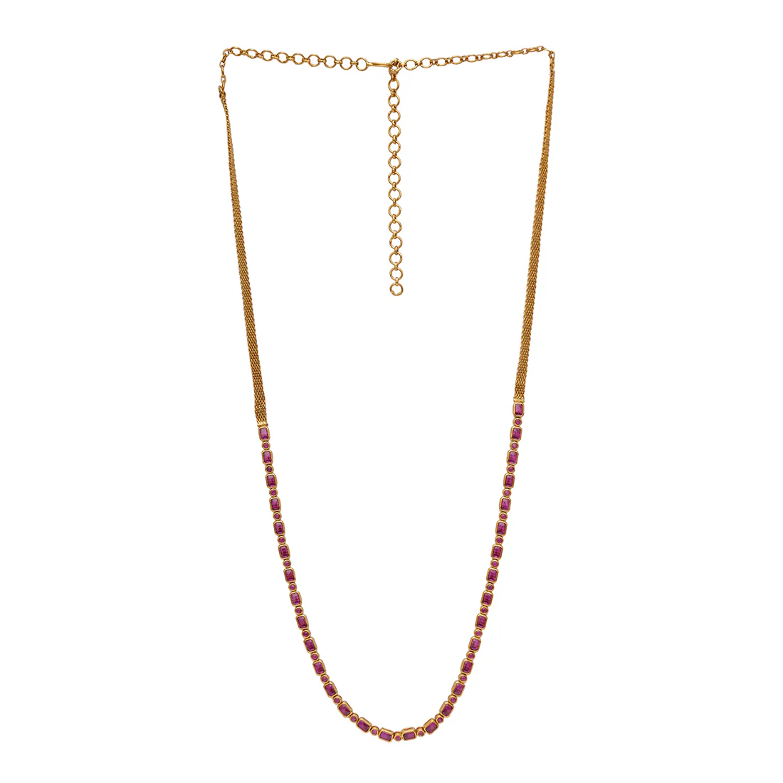 Gold Opulence Minimalistic Zircons Adorned Gold Plated Kamarband - Image 3