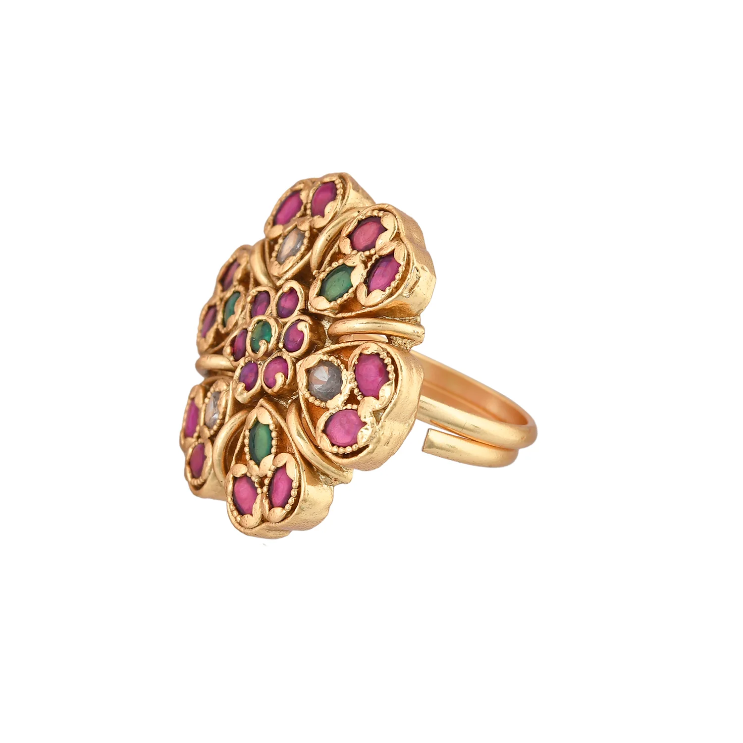 Gold Opulence Padma Temple Ring - Image 4