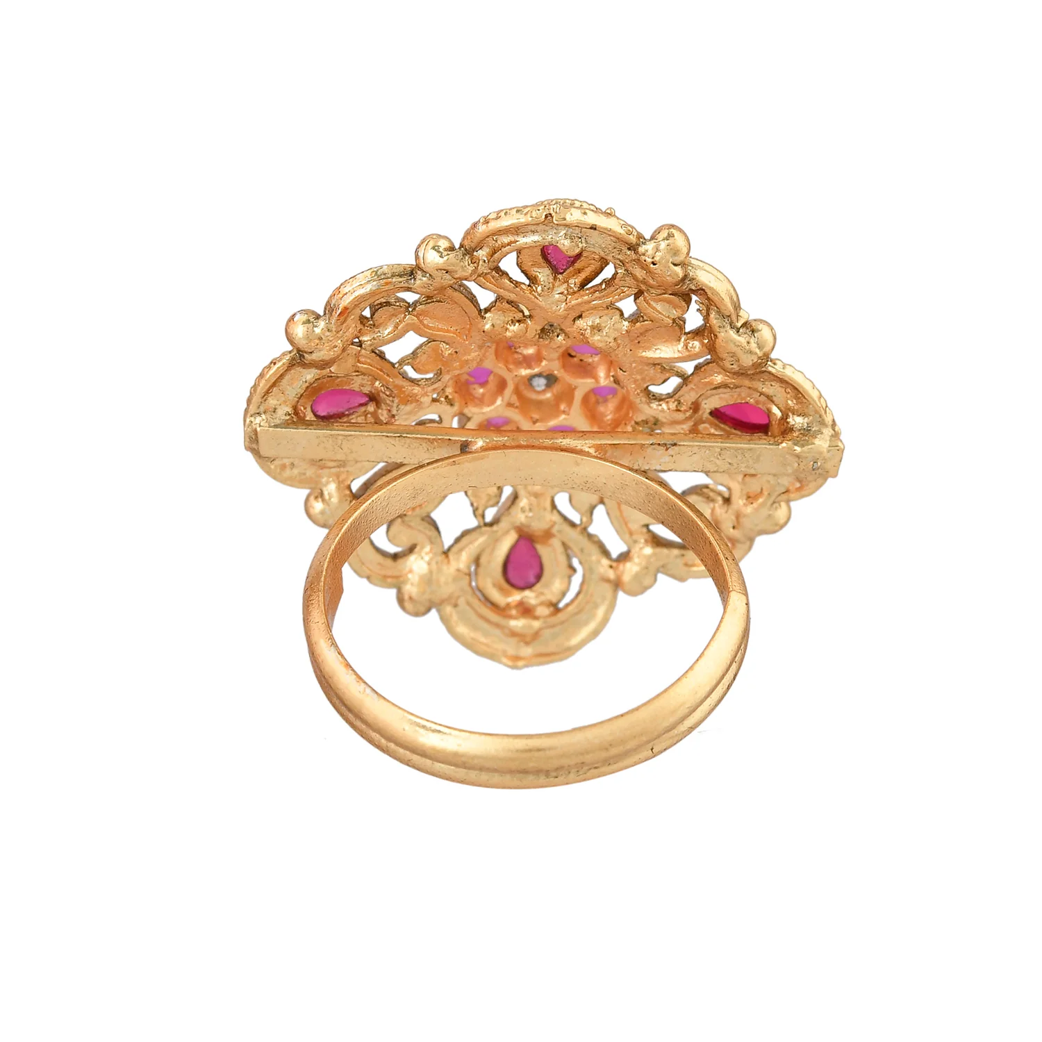 Gold Opulence Swarnika Temple Ring - Image 5