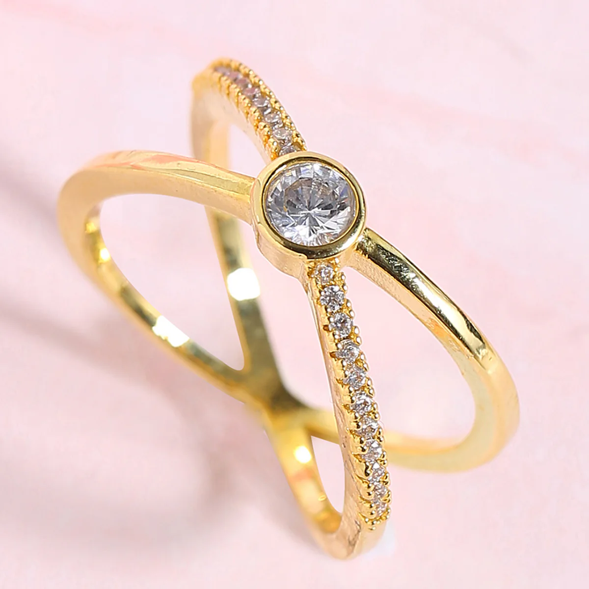 Gold Plated Band Style Ring