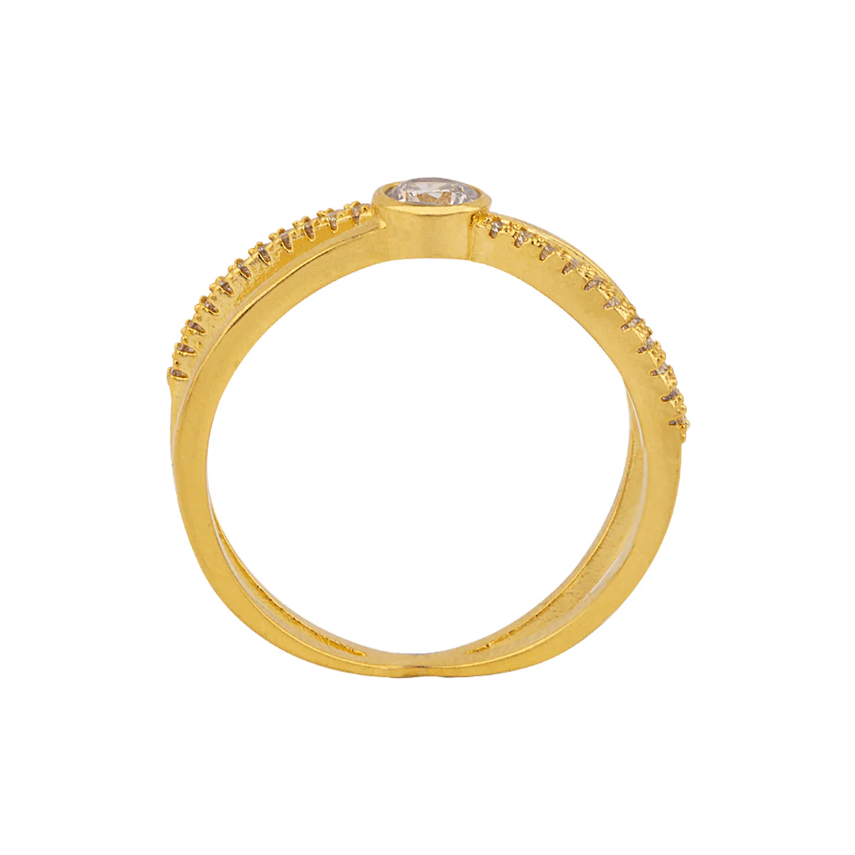 Gold Plated Band Style Ring - Image 4
