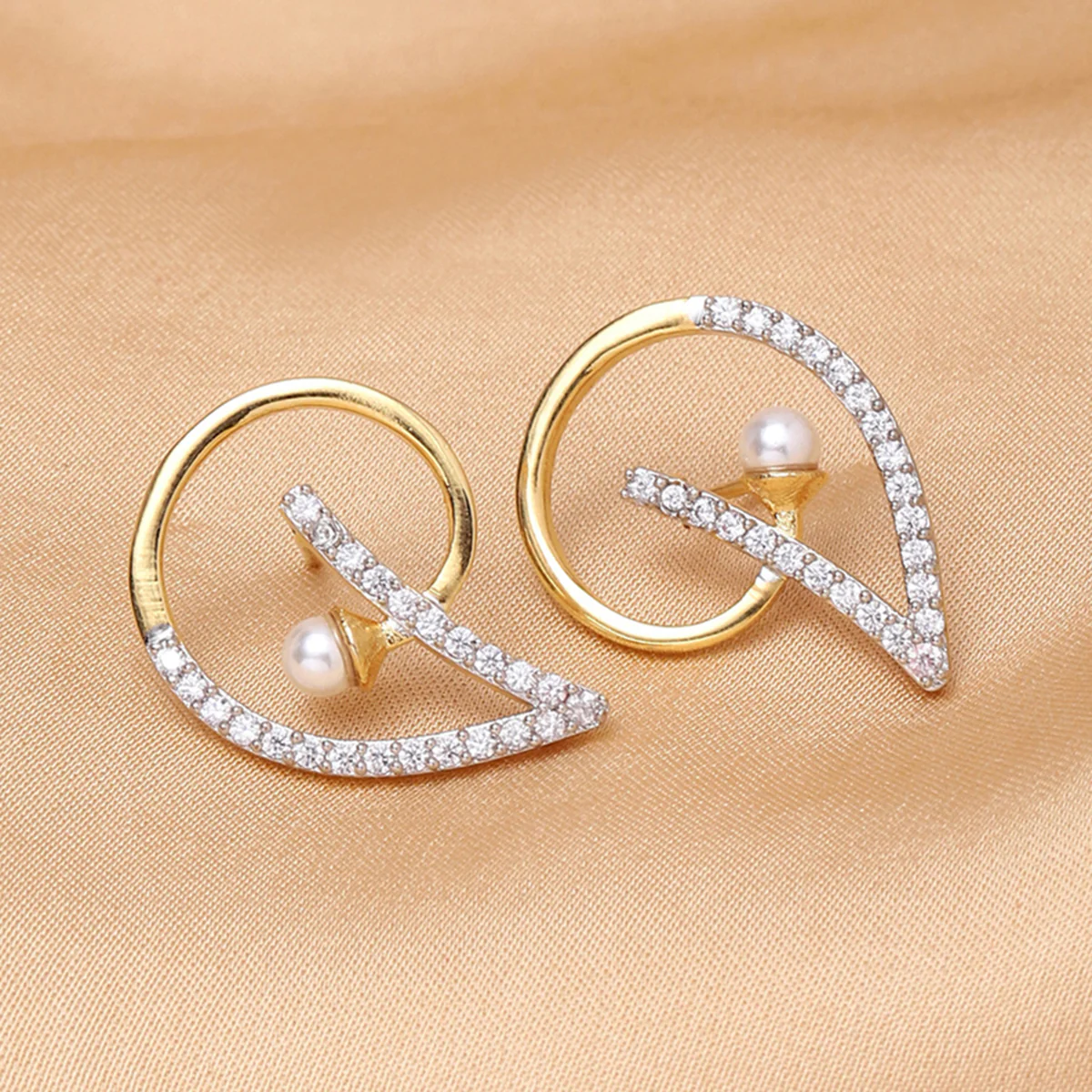 Gold plated Brass Earrings
