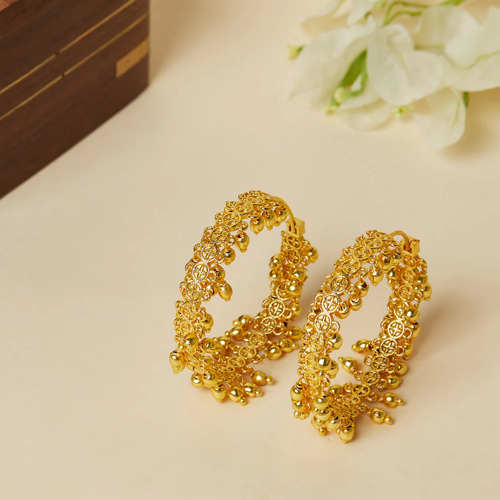 Gold Plated Brass Earrings