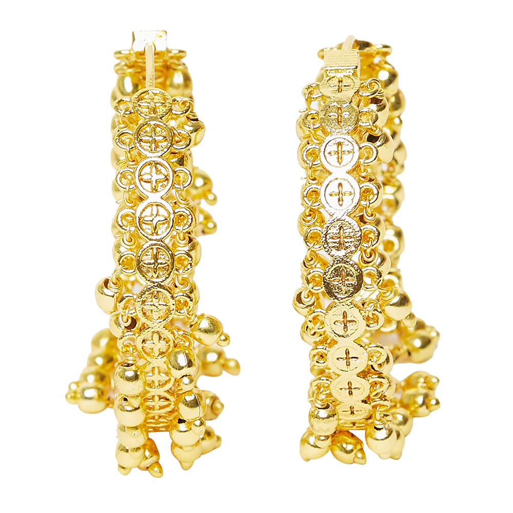 Gold Plated Brass Earrings - Image 2