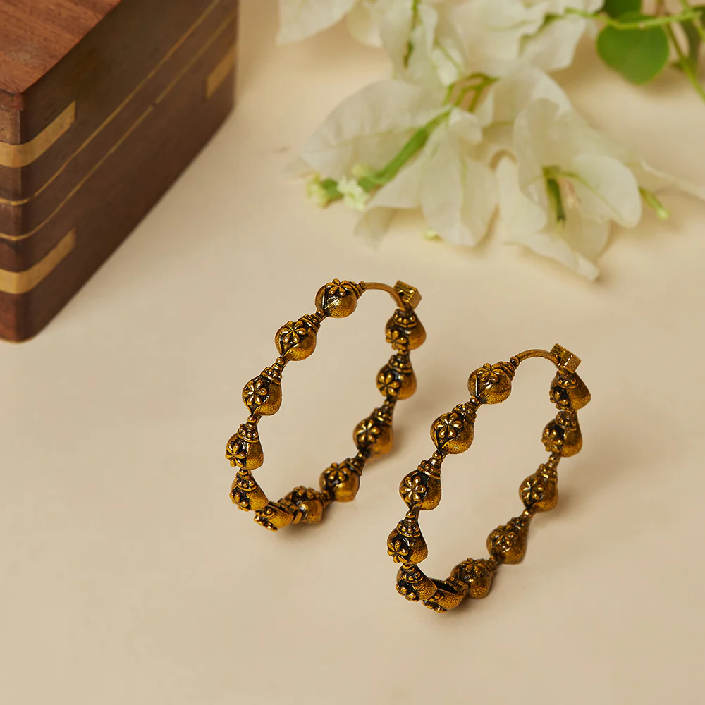 Gold plated Brass Earrings