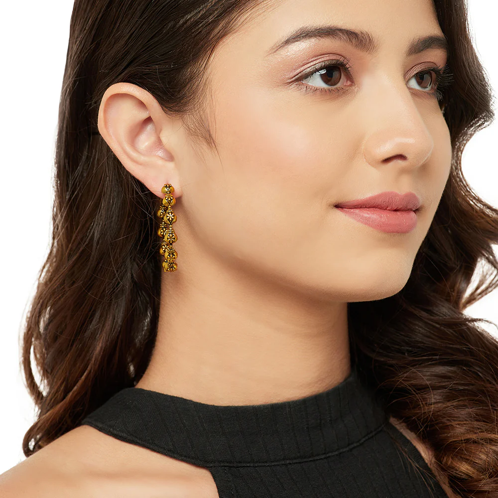 Gold plated Brass Earrings - Image 4