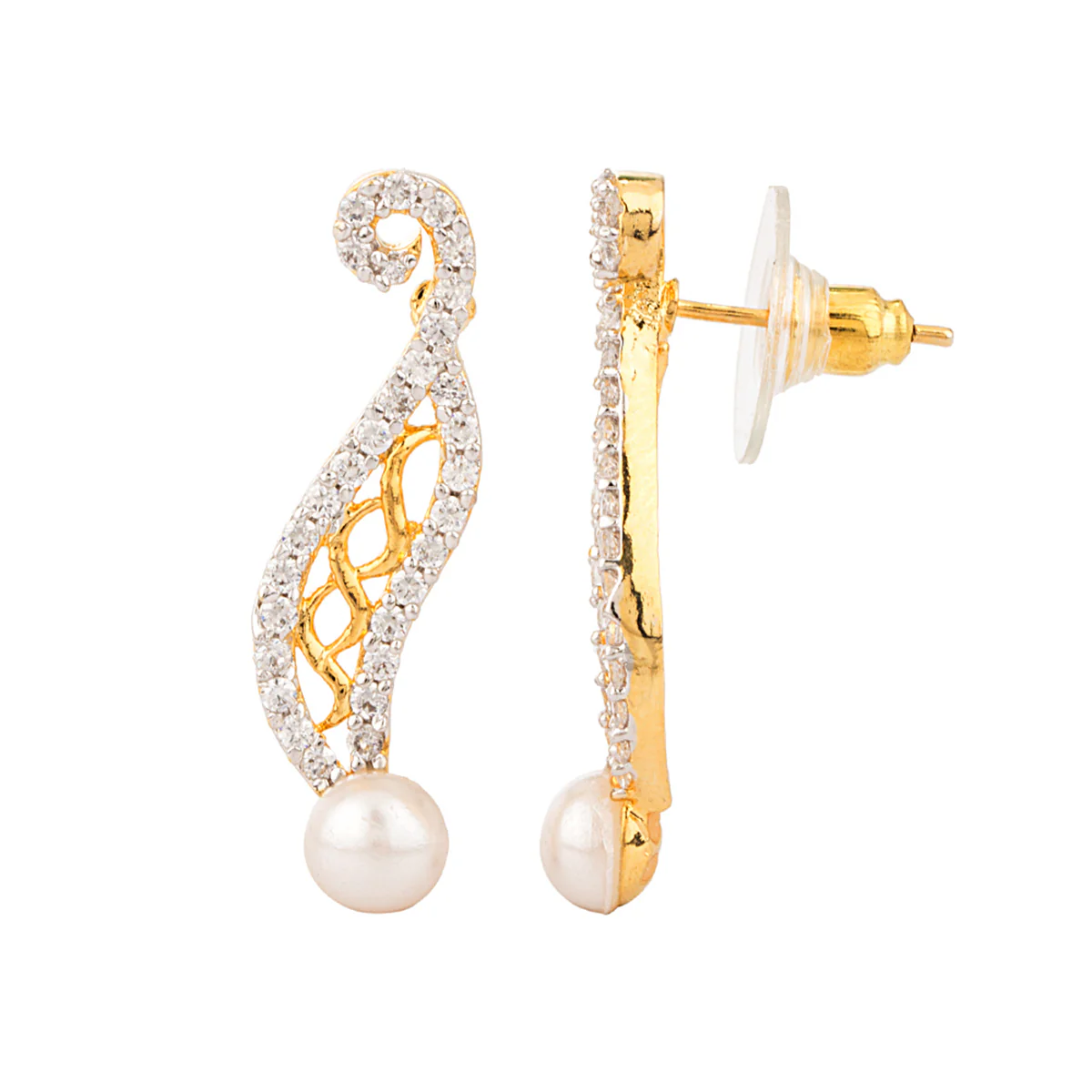 Gold Plated Classic Pendant Set Without Chain - Image 2
