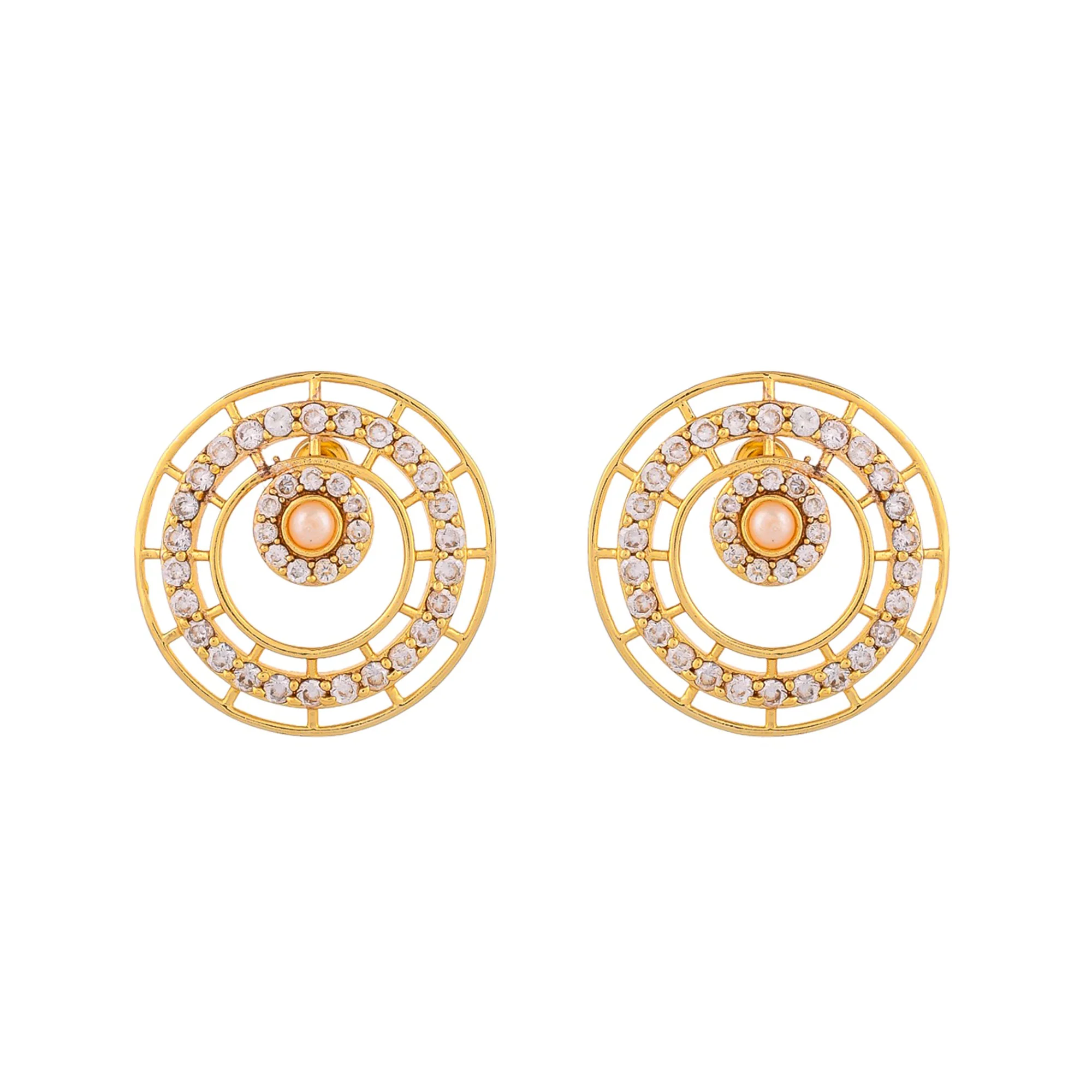 Gold Plated Designer Pendant Set - Image 7