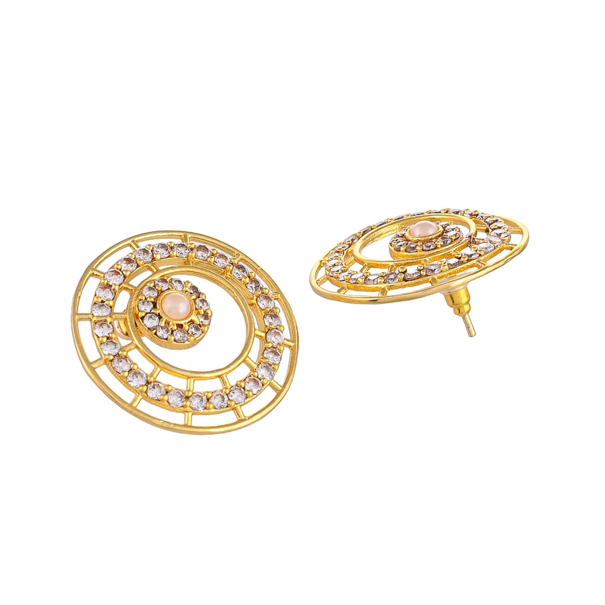 Gold Plated Designer Pendant Set - Image 8