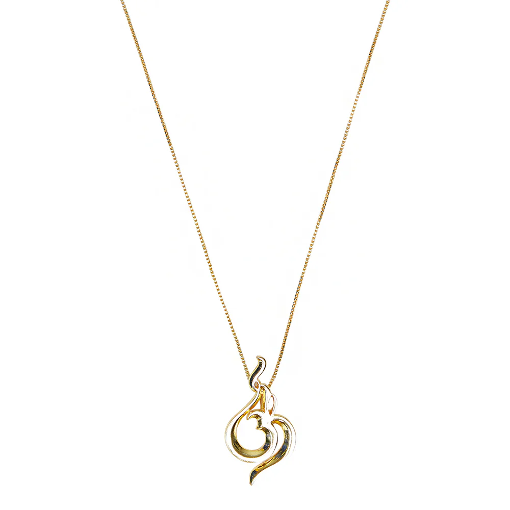 Gold Tone Moksha Pendant - Image 3