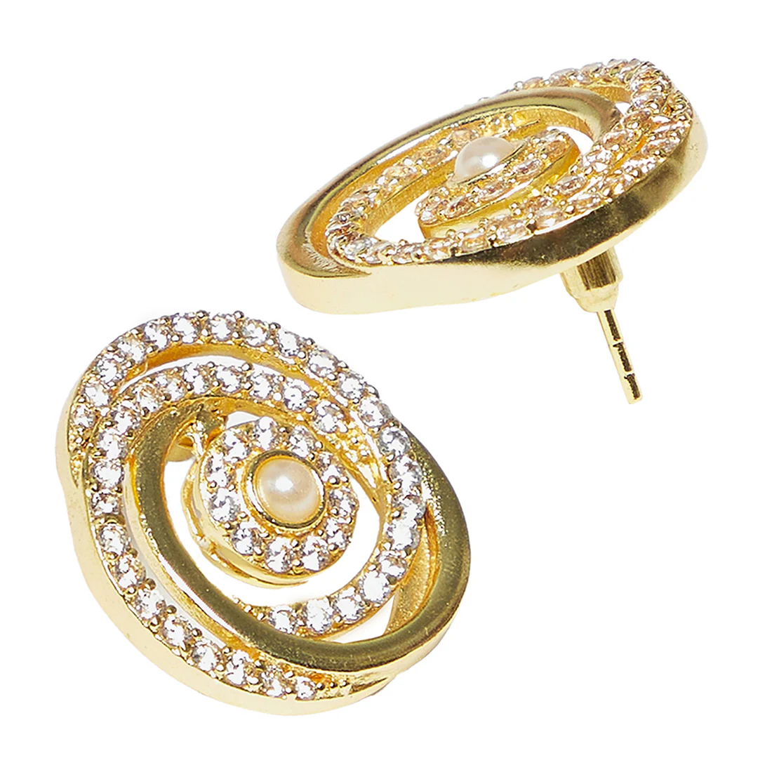 Gold Tone Spiral Design Pendant Set - Image 5