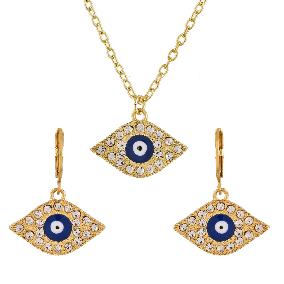Golden Guardian Evil Eye Pendant Set - Image 5