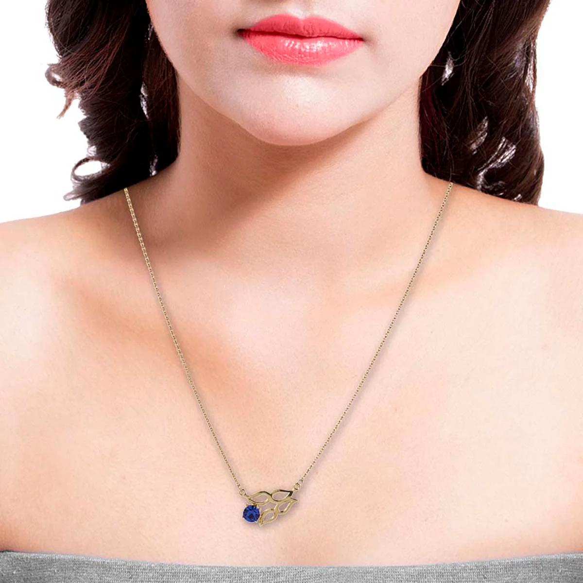 Golden Neck-Piece Made With Swarovski Zirconia - Image 3