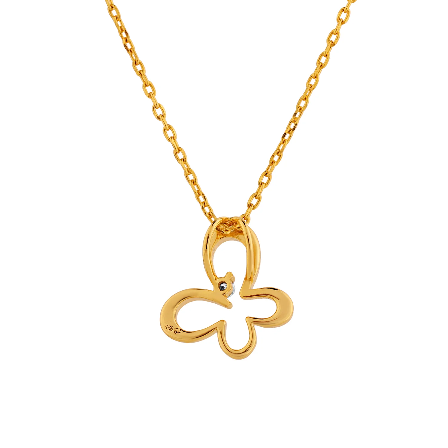 Golden Papilio Lab-Grown Diamond Pendant - Image 3
