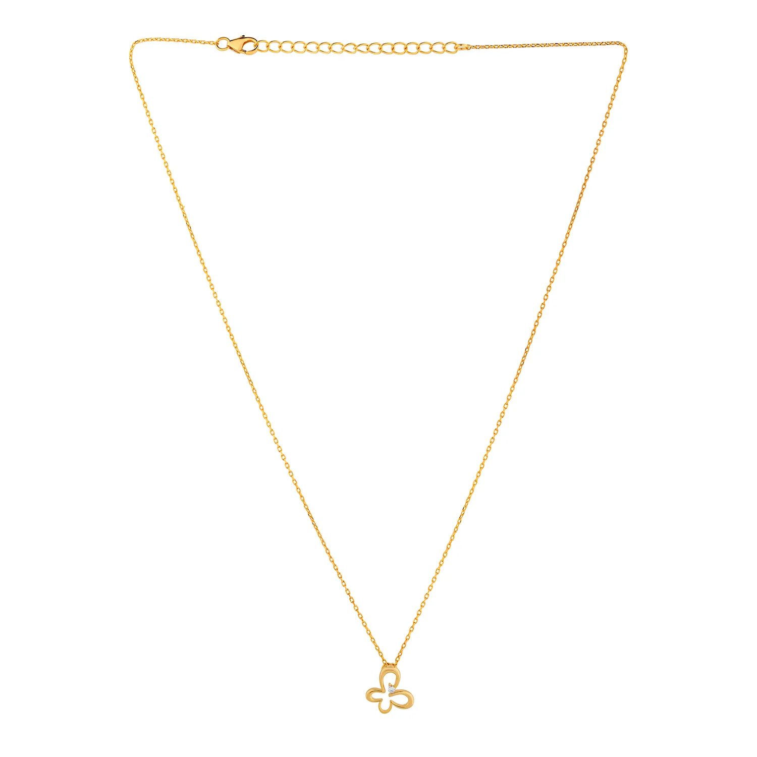 Golden Papilio Lab-Grown Diamond Pendant - Image 4