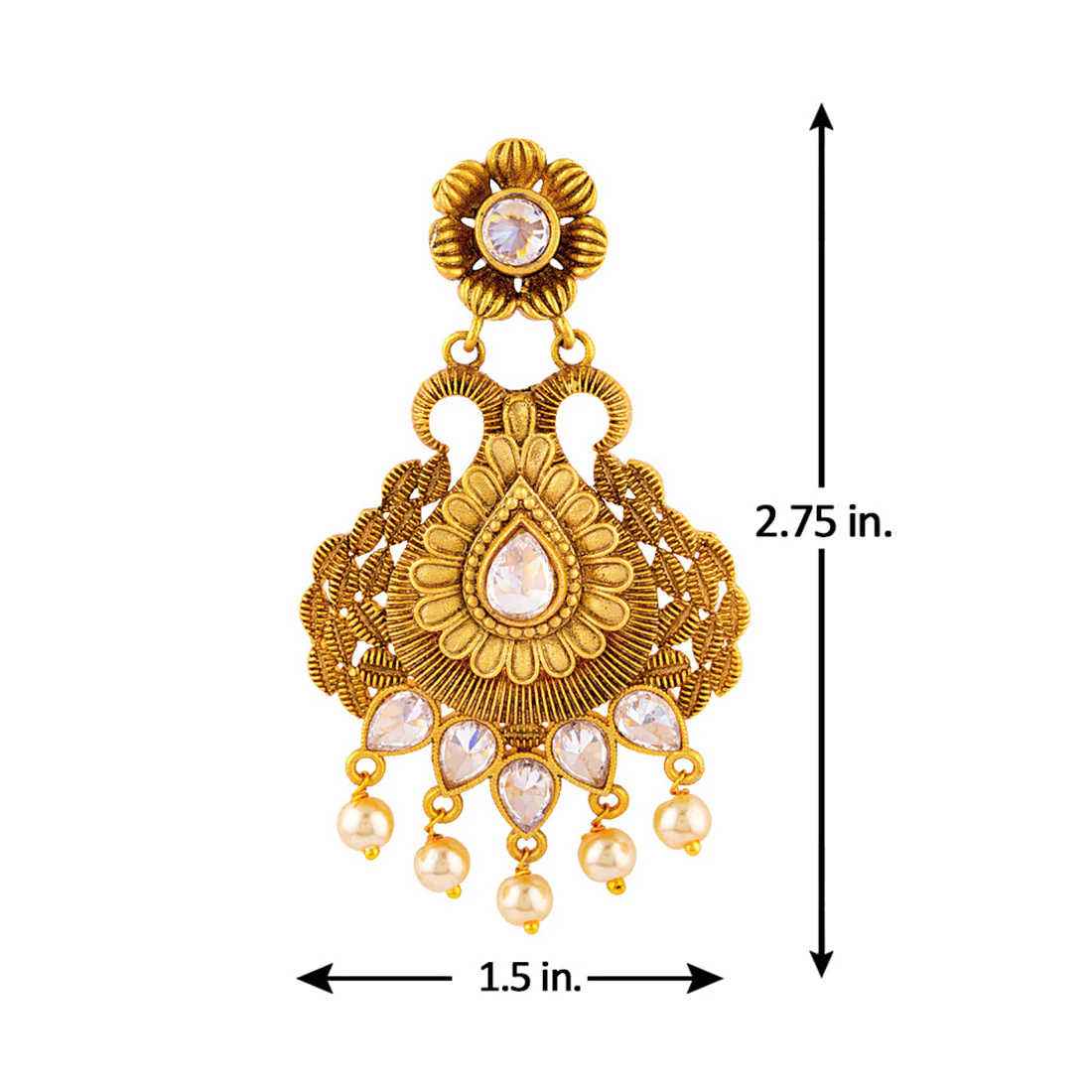 Golden Reprise Antique Inspired Earrings - Image 5