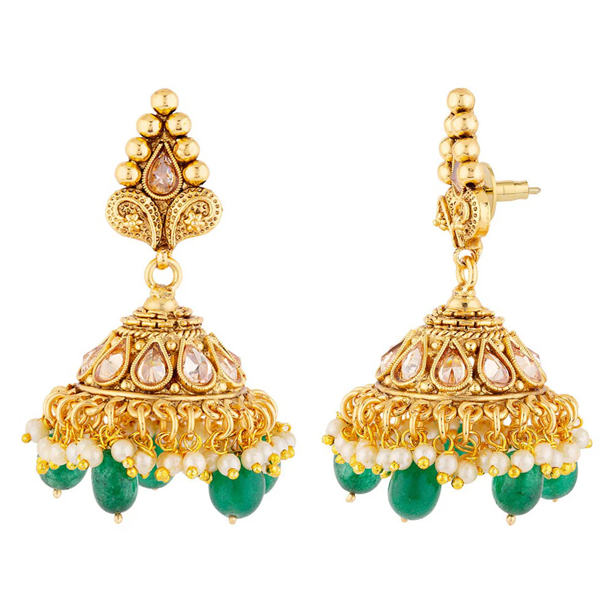 Golden Reprise Green Gems Mang Tika Set - Image 4