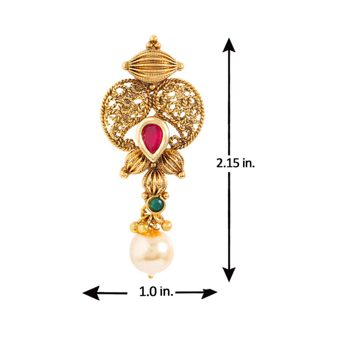 Golden Reprise Lightly Embellished Earrings - Image 5
