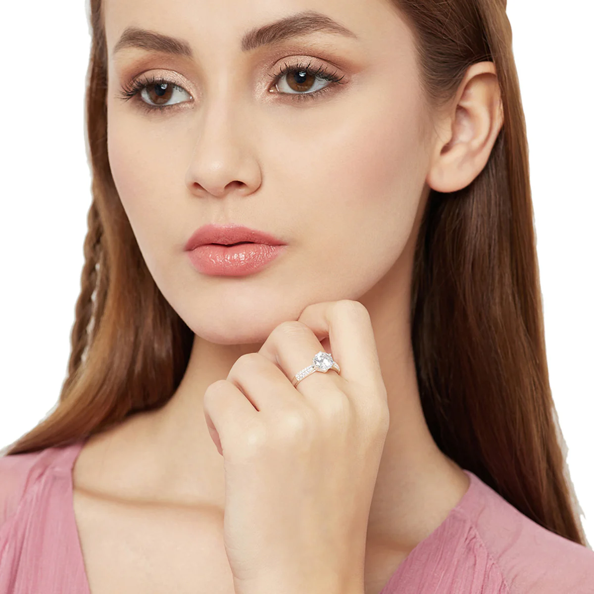 Gorgeous 925 Sterling Silver Ring with CZ Stones - Image 2